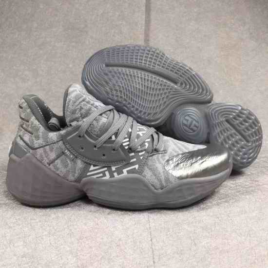 James Harden IV Men Basketball Shoes Carbon Silver Gray